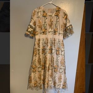 Floral chiffon dress